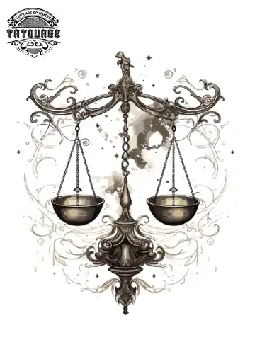 tatouage ephemere nuque balance Tatouage éphémère nuque balance
