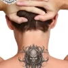 tatouage ephemere nuque boussole photo Tatouage éphémère nuque boussole