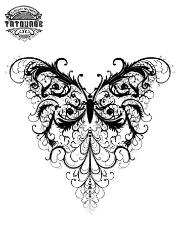 Tatouage éphémère nuque dentelle