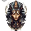 tatouage ephemere nuque egyptien Tatouage éphémère nuque égyptien