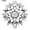 tatouage ephemere nuque femme mandala Tatouage éphémère nuque femme mandala