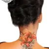 tatouage ephemere nuque fleur photo Tatouage éphémère nuque fleur