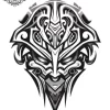 Tatouage éphémère nuque homme