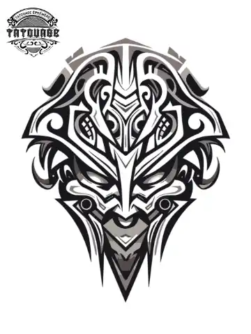 Tatouage éphémère nuque homme