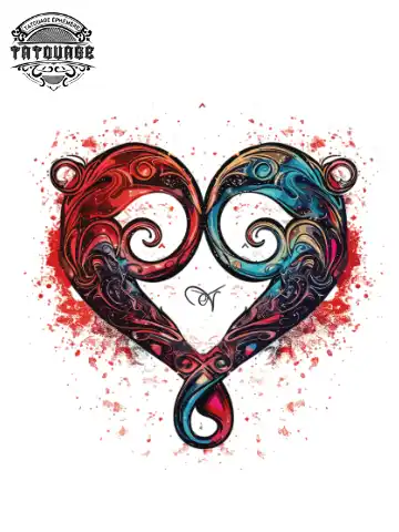 tatouage ephemere nuque infini love Tatouage éphémère nuque infini love
