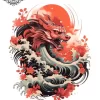 tatouage ephemere nuque japonais Tatouage éphémère nuque japonais