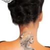 tatouage ephemere nuque lune photo Tatouage éphémère nuque lune