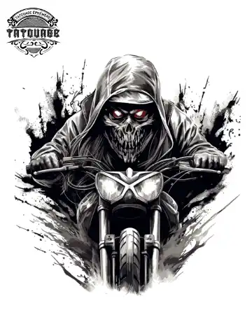 tatouage ephemere nuque moto Tatouage éphémère nuque moto