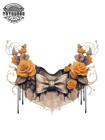 tatouage ephemere nuque noeud Tatouage éphémère nuque noeud