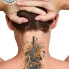 tatouage ephemere nuque note de musique photo Tatouage éphémère nuque note de musique