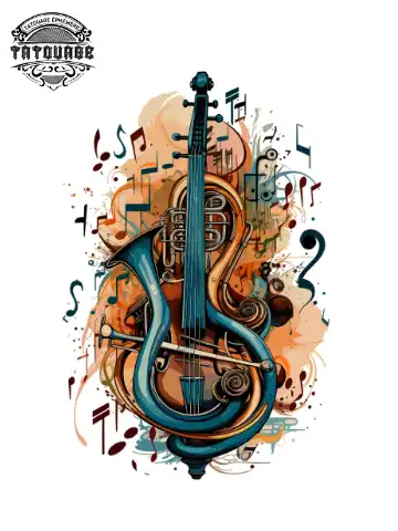 tatouage ephemere nuque note de musique Tatouage éphémère nuque note de musique