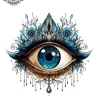 tatouage ephemere nuque oeil Tatouage éphémère nuque œil
