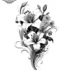 tatouage ephemere nuque orchidee Tatouage éphémère nuque orchidée