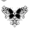 tatouage ephemere nuque papillon femme Tatouage éphémère nuque papillon femme