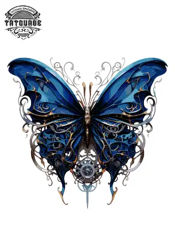 tatouage ephemere nuque papillon Tatouage éphémère nuque papillon