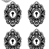 tatouage ephemere nuque serrure Tatouage éphémère nuque serrure