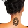 tatouage ephemere nuque serrure photo Tatouage éphémère nuque serrure