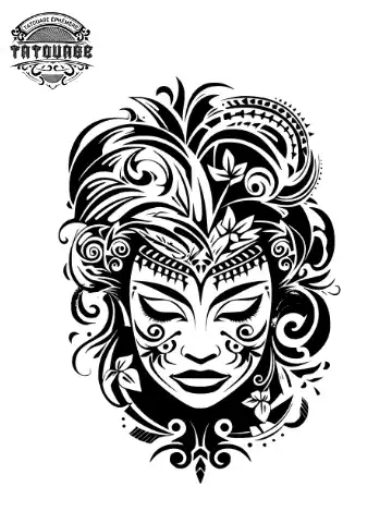 tatouage ephemere nuque tahitien Tatouage éphémère nuque tahitien