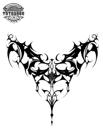 tatouage ephemere nuque tribal Tatouage éphémère nuque tribal