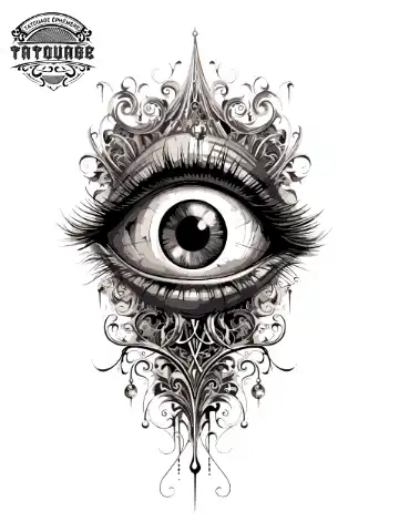 tatouage ephemere oeil mollet Tatouage éphémère œil mollet