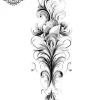 tatouage ephemere oriental mollet Tatouage éphémère oriental mollet