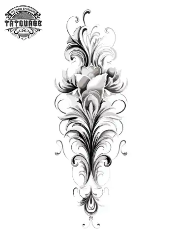 tatouage ephemere oriental mollet Tatouage éphémère oriental mollet