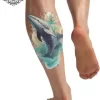 tatouage ephemere orque mollet photo Tatouage éphémère orque mollet