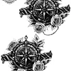tatouage ephemere poignet boussole Tatouage éphémère poignet boussole