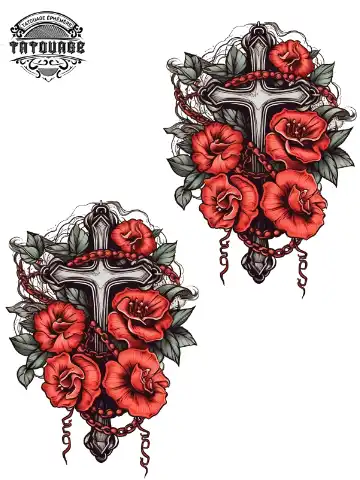 tatouage ephemere poignet chapelet Tatouage éphémère poignet chapelet