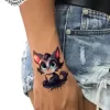 tatouage ephemere poignet chat photo Tatouage éphémère poignet chat