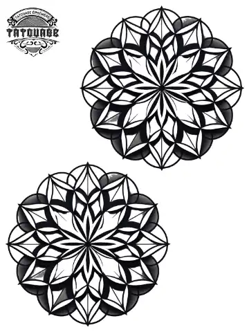 Tatouage éphémère poignet femme mandala
