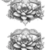 tatouage ephemere poignet fleur de lotus Tatouage éphémère poignet fleur de lotus
