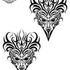 Tatouage éphémère poignet homme tribal