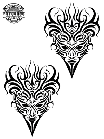 Tatouage éphémère poignet homme tribal