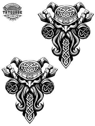 tatouage ephemere poignet homme viking Tatouage éphémère poignet homme viking