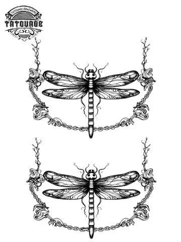 tatouage ephemere poignet libellule Tatouage éphémère poignet libellule