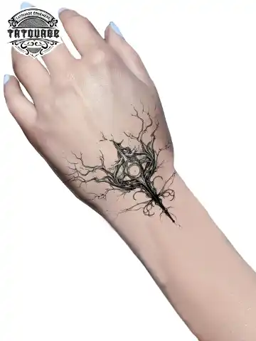 tatouage ephemere poignet ligne de vie photo Tatouage éphémère poignet ligne de vie