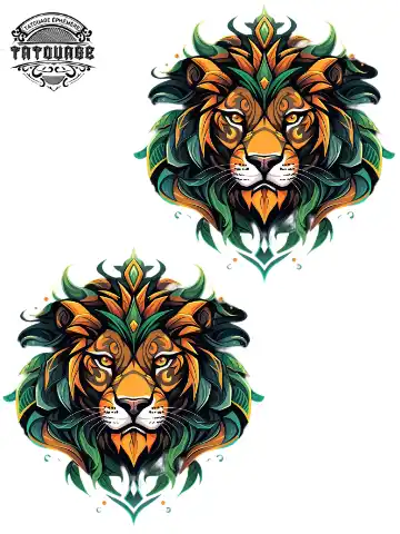 tatouage ephemere poignet lion Tatouage éphémère poignet lion