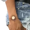 Tatouage éphémère poignet lune soleil