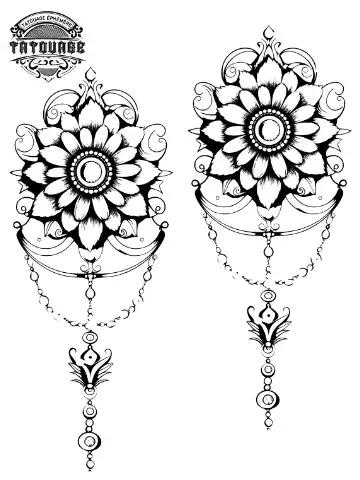 Tatouage éphémère poignet mandala