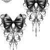 Tatouage éphémère poignet noeud ruban