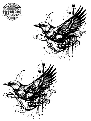 tatouage ephemere poignet oiseau qui s?envole Tatouage éphémère poignet oiseau qui s’envole