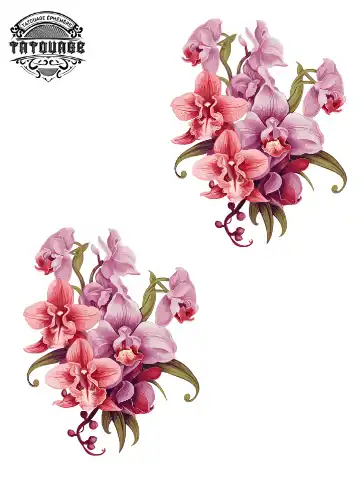 tatouage ephemere poignet orchidee Tatouage éphémère poignet orchidée