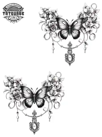 tatouage ephemere poignet papillon femme Tatouage éphémère papillon femme