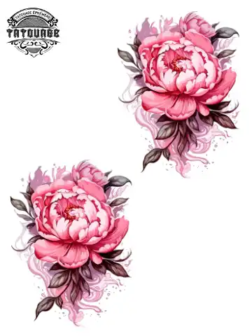 tatouage ephemere poignet pivoine Tatouage éphémère poignet pivoine