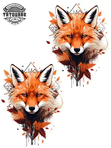tatouage ephemere poignet renard Tatouage éphémère poignet renard