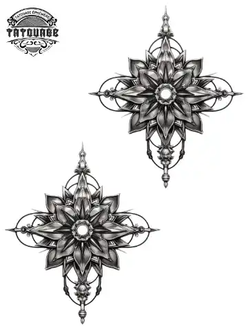 tatouage ephemere poignet rosace Tatouage éphémère poignet rosace