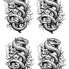Tatouage éphémère poignet serpent