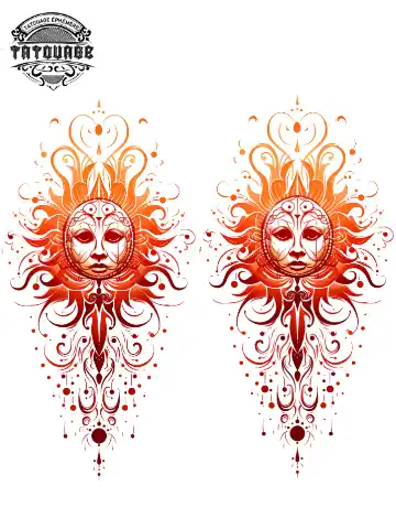 tatouage ephemere poignet soleil Tatouage éphémère poignet soleil