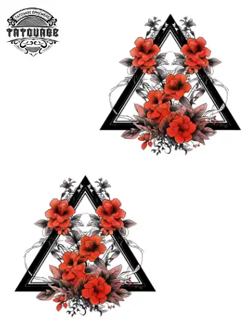 tatouage ephemere poignet triangle Tatouage éphémère poignet triangle